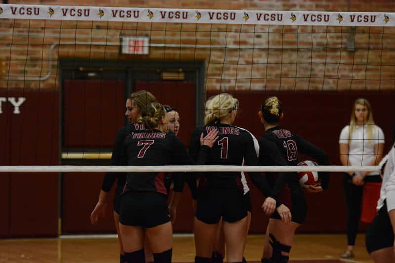Viking Volleyball Edges Mayville State in Four Sets News Dakota