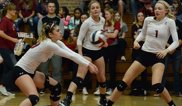 Viking Volleyball Takes Down Saints in Four Sets | News Dakota