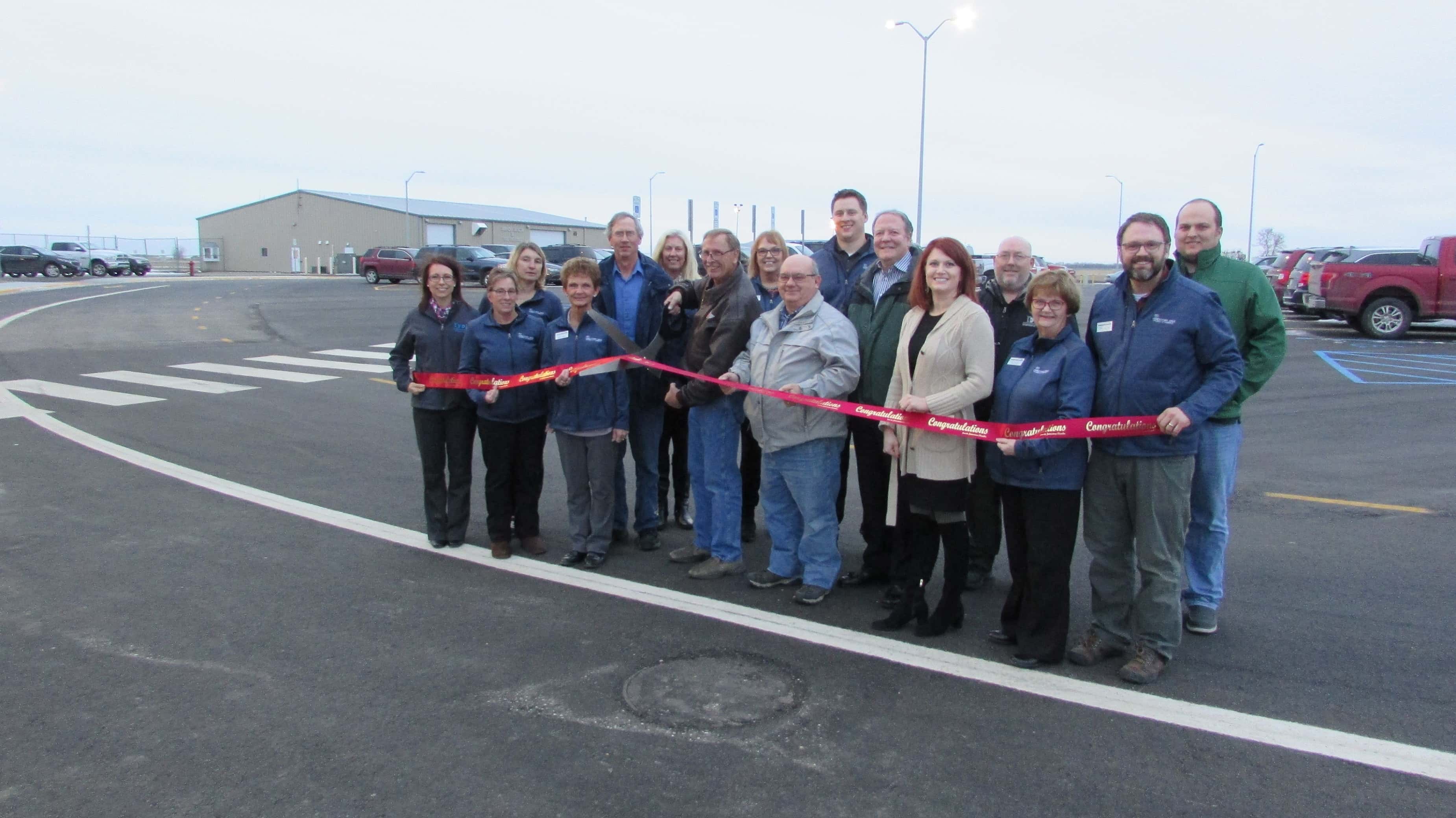 Ribbon Cutting Celebrates New Jamestown Airport Parking Lot News Dakota