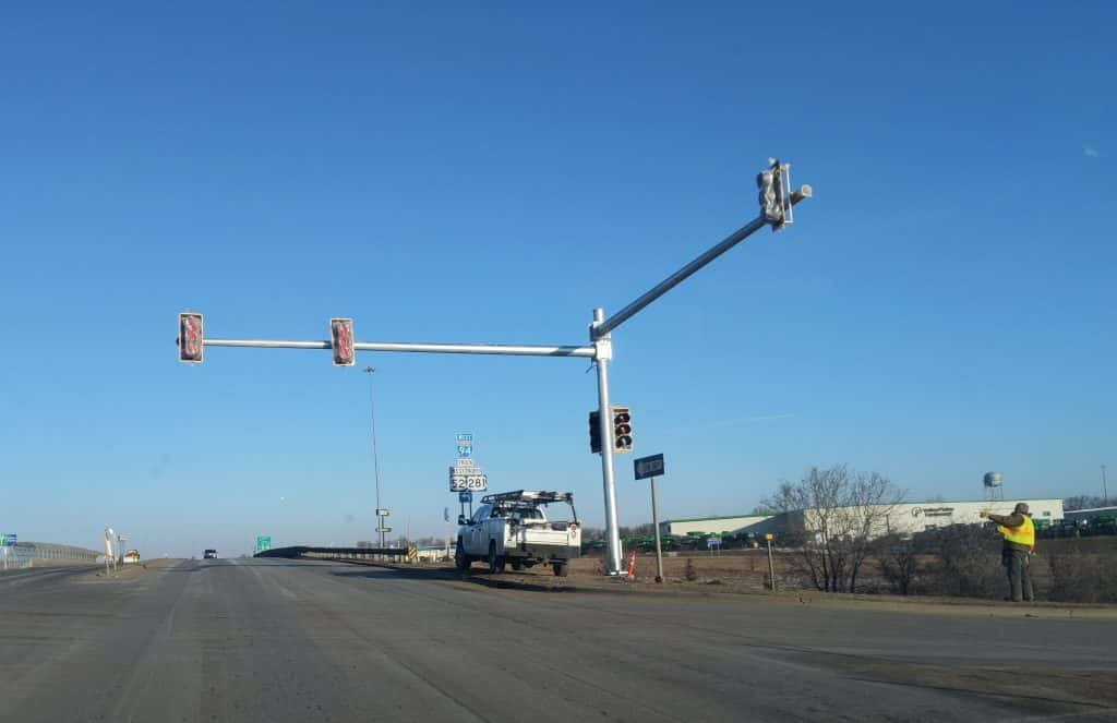 Crews Begin Installing Traffic Lights on Highway 281 in Jamestown ...