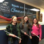 Flute-Trio-Region-Star-Abigail-Peterson-Julianne-McPartland-and-Britta-Roehrich: Flute Trio L to R; Abigail Peterson, Julianne McPartland and Britta Roehrich.