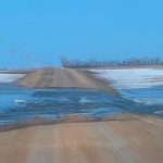 Barnes County Road: A Barnes County Road under water Southeast of Oriska. Photo by Stacey Lilja.