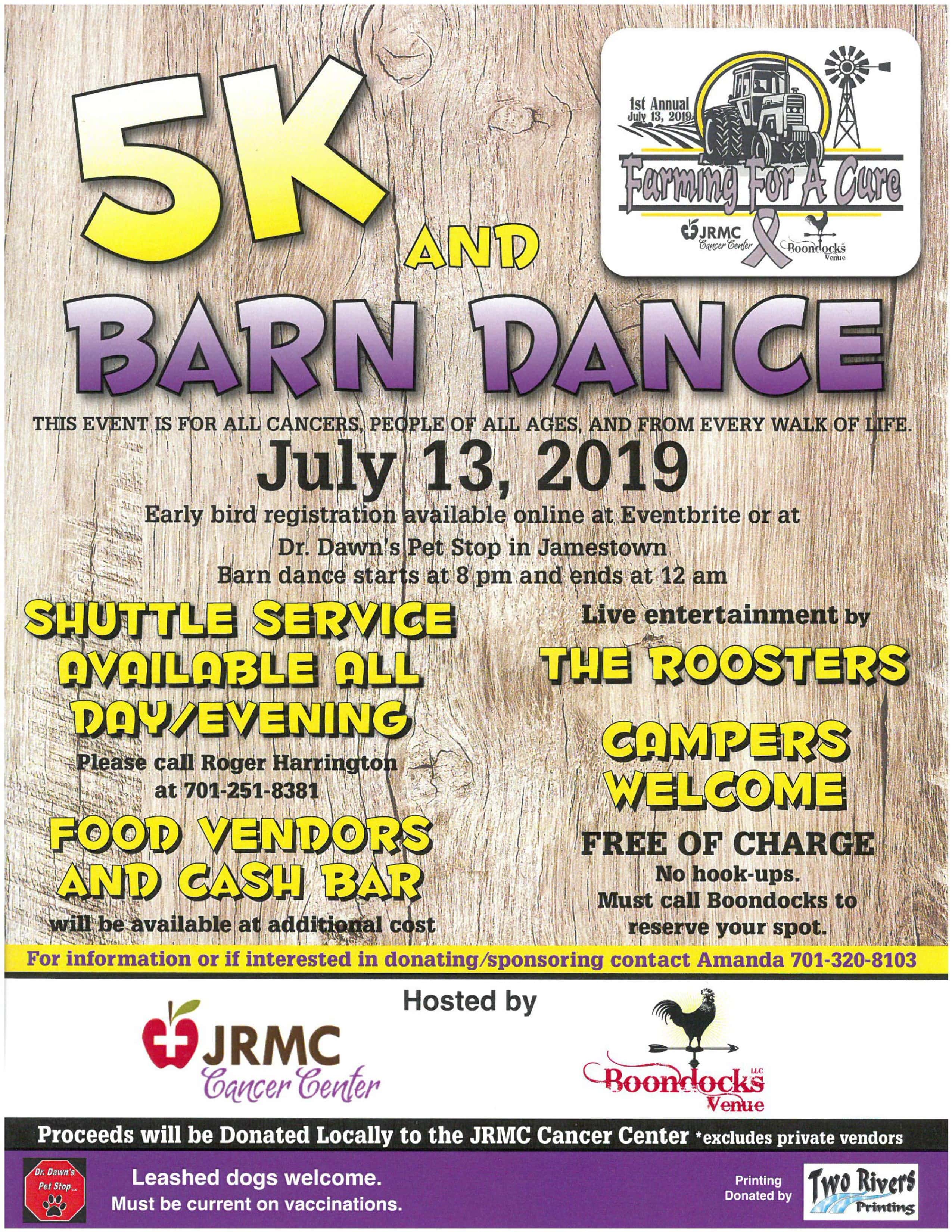 Boondocks 5K & Barn Dance for JRMC Cancer Center