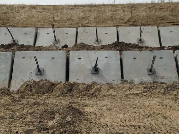 Concrete Block Anchors Used To Shore Up I-94 in Valley City | News Dakota