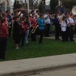 Junior High and Senior High Band members perform during Memorial Day Observance in Valley City.