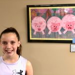 Elementary student Chesney Thomsen is the daughter of Dawn and Brent Thomsen. Her piece titled, 