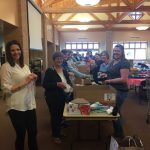 image000002: Community members and participating agencies assembling blessing bags at Trinity Lutheran Church