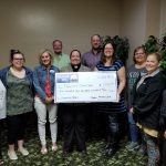 20190620_120644: South Central Homeless Coalition Board Members Pastor Susan Haukaas and Cassie DuBray with the United Way Board of Directors