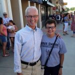 Valley City Mayor Dave Carlsrud and his wife Sue during the Summer Nights On Central Concert in Valley City.