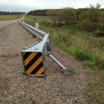 Bridge guard rail.