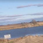 Road-Closed: One of the many roads in Stutsman County affected by the recent heavy rains and snowfall. Photo: Brittany Enzminger