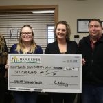 Deputy Program Photo: Representatives for Barnes County Sheriff’s Deputies Program: Jed Reile and Kallie Gruman. MRGA staff: Michelle VanHal and Alex Richard.