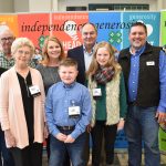 Freeberg-NDSU: The Freeberg family of Ransom County is named a 4-H century family for 2019. Pictured are (from left, back row): family members Keith Freeberg, Kristi Freeberg and Jerome Freeberg; Andy Staloch, North Dakota 4-H Foundation chair; and Greg Lardy, NDSU Extension interim director; (front row) family members Gerry Freeberg, Marcella Neprud, Cody Freeberg and Abby Freeberg. (NDSU photo)