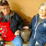 Bell Ringers: L to R; Dennis and Eileen Maresh, Barnes County Red Kettle Campaign Bell Ringers.