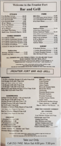 frontier-fort-menu