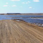 JJJ_5751r: 2020 over the road flooding in Stutsman County. Photo: Rick Bohn