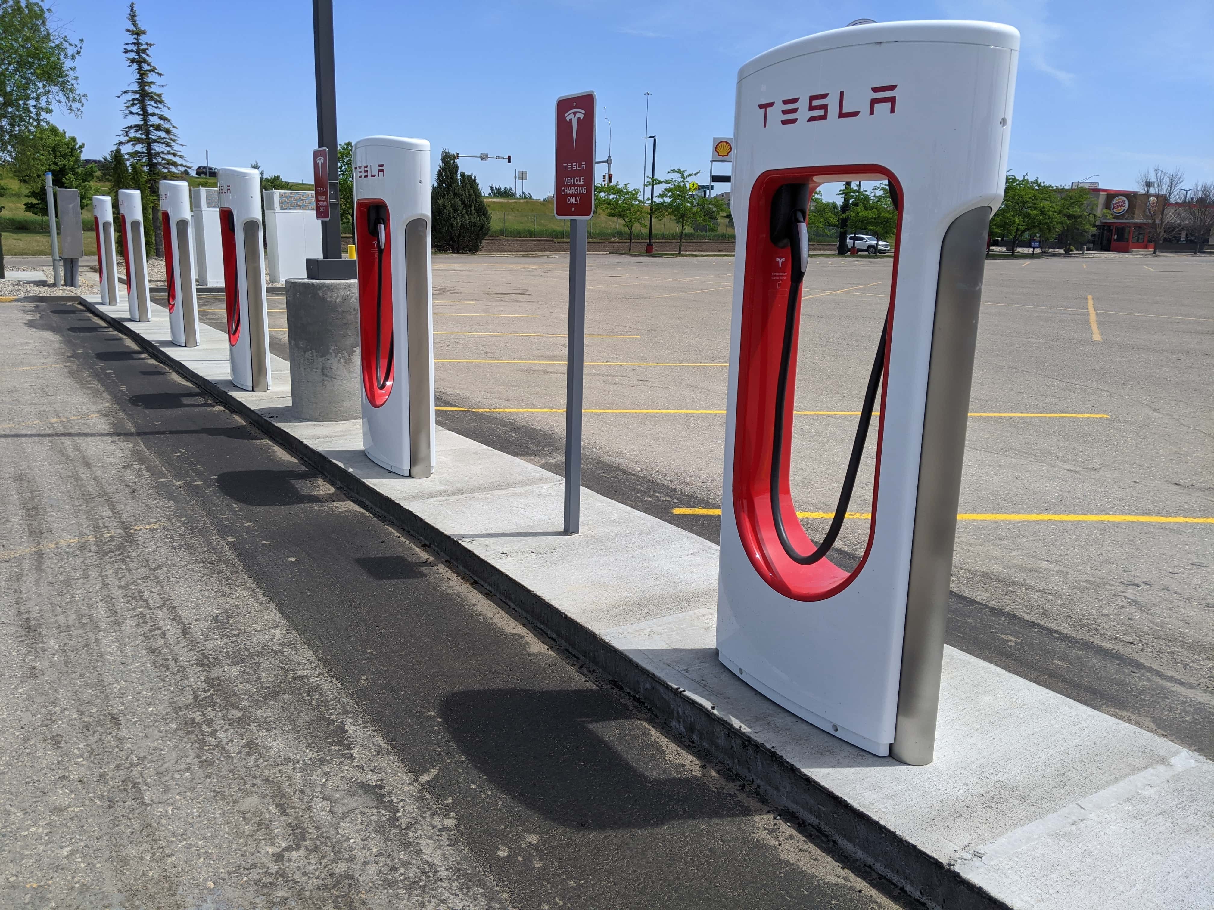 Tesla Supercharging Stations Built in Jamestown News Dakota
