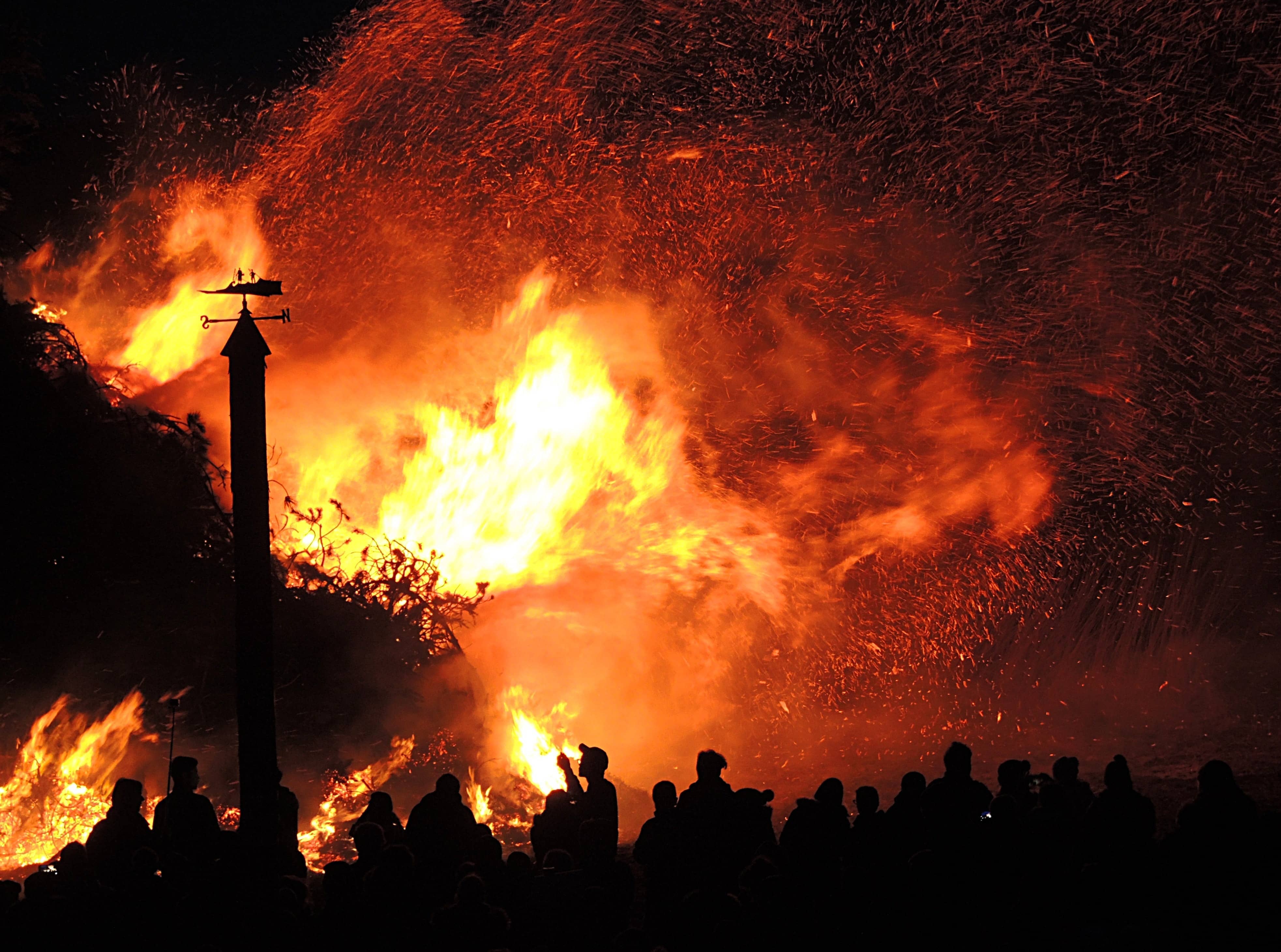 Wildfires - When the weather conditions is hot and dry over a long period of time, the trees begin to dry, and that they star