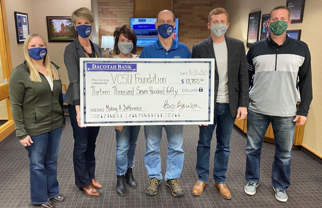 Dacotah Bank Donates Nearly 14K to VCSU Foundation News Dakota