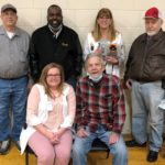 Eagles: Valley City Eagles Aerie 2192 recently donated $3,500 to City-County Health District for the purchase of a Plusoptix Vision Screener. Pictured are (back row, l-r) Lorny Behm, Dusty Polk, Eagles Aerie 2192 president; Theresa Will, CCHD administrator; Dan Vannurden and (front row, l-r) Kerry Due, R.N., nursing coordinator; and Don Malec. Behm, Vannurden and Malec are Eagles trustees.