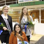 Little I Royalty: Queen Samantha Pernsteiner sitting. Back row L to R; Princess Annabelle Hardwick and Princess Maddie Patterson.