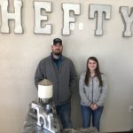 Hefty Seed: L to R; Sales Agronomist Kody Amann and Chantel Mertz.