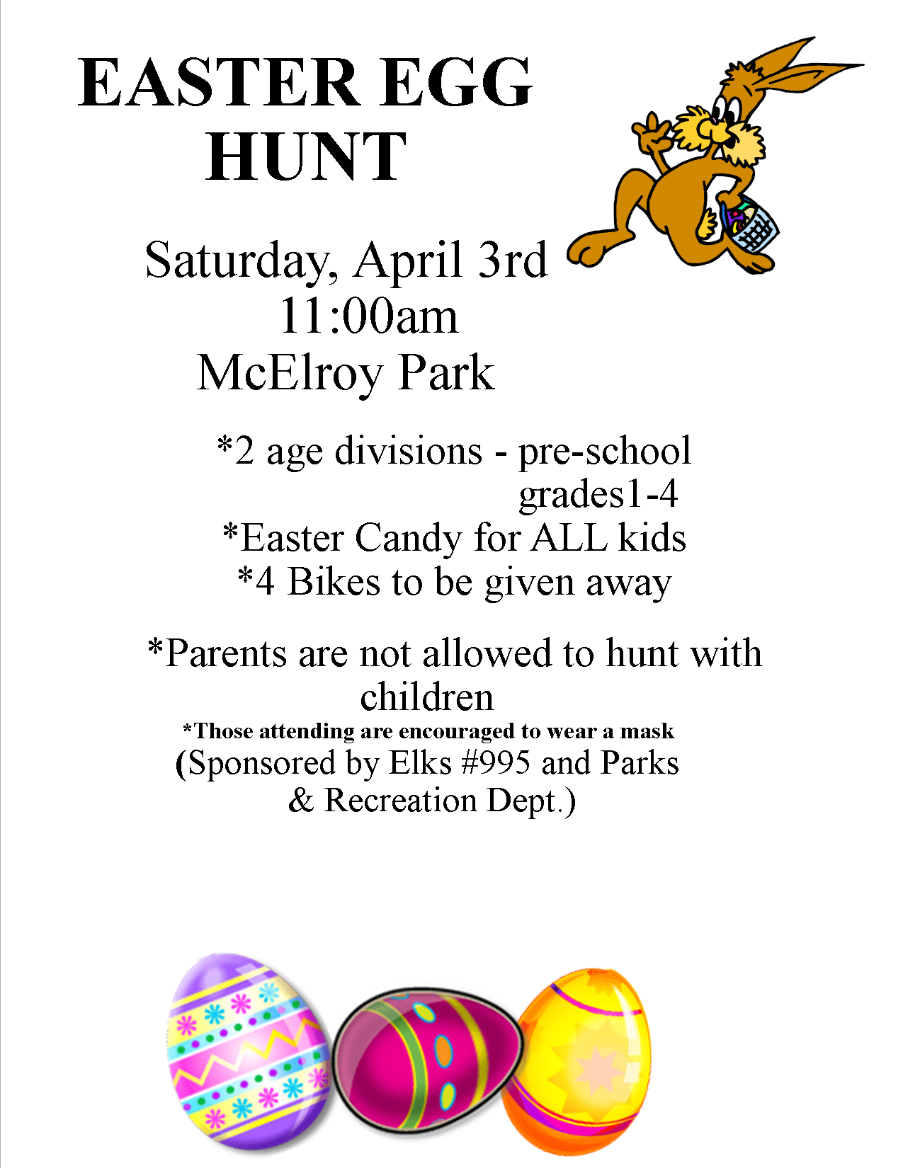 Jamestown Parks & Rec Easter Egg Hunt | News Dakota