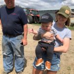 Farm Rescue: L to R; Luke Benedict of Farm Rescue and family members Dawson and Jaclyn McFadgen.