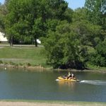 Boaters: Enjoy the performance along the river in Valley City.