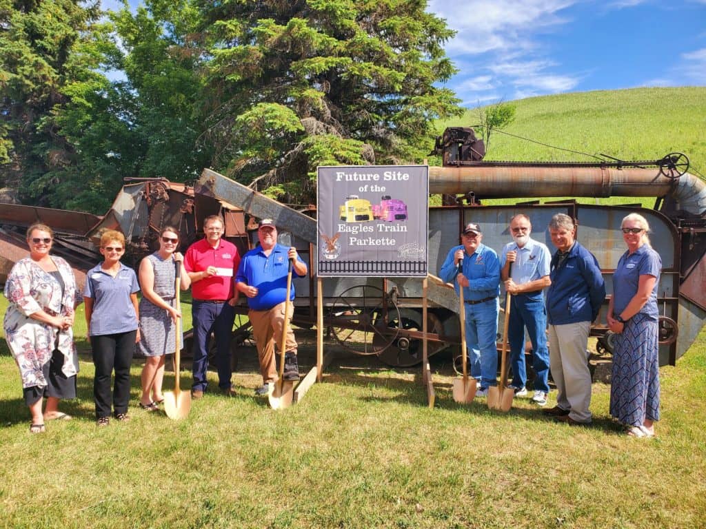 Tourism and Eagles Club Members Host Ground Breaking News Dakota