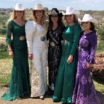 Rodeo Queens: L to R; Becky Binstock, Lindsey Miller, Callie Enander, Eva Vangsness and Elise Burwell.