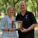 ND Tennis Hall of Fame: L to R; Susan Kringlie and Erik Kringlie.