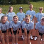 Junior Tennis Team: The Valley City 18U Intermediate JTT team members that competed at the Sectional Championships: Back L-R: Coach Susan Kringlie, Breck Sufficool, Alex Rogelstad, Kai Kringlie, Treylan Cope Front L-R: Phoebe Olson, Drew Potratz, Olivia Ingstad, Maisie Leick
