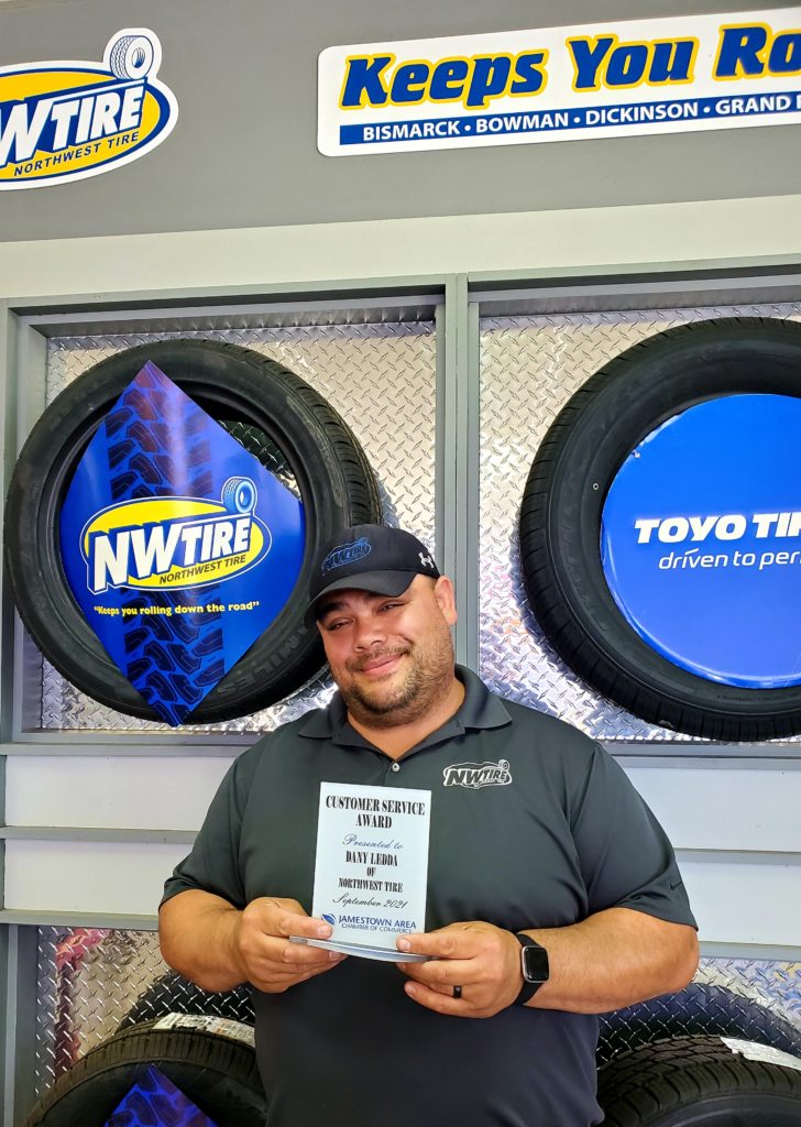 Ledda of Northwest Tire Receives Customer Service Award News Dakota