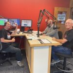 Anniversary: L to R; On the air with Steve Urness, Ryan Cunningham and Tim Ost.