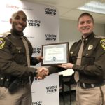 Trooper Gabriel Irvis: L to R; Trooper Irvis and Col. Brandon Solberg.