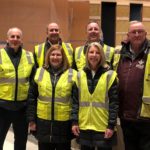 VCSU Staff: L to R; Back row Cory Anderson, VCSU President LaFave, VCSU Vice President Wesley Wintch and Larry Robinson University Advancement. Front row; Kim Svenningsen-Hesch University Advancement and Loree Morehouse Foundation/Alumni office.