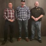 Years of Service Men: L to R; Mike Wadeson 10 years of service. Jordyn Heck 5 years of service and Matt Miller 10 years of service. Not pictured Dave Youngblood with 5 years of service.