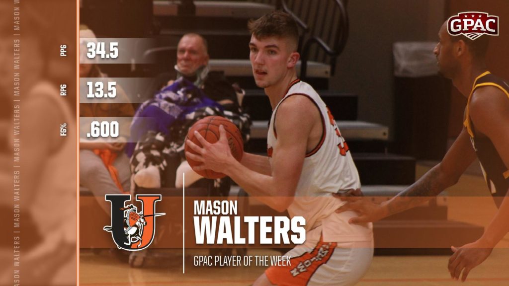 Mason Walters Named GPAC Player of the Week News Dakota
