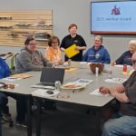 Litchville Marion Voting Judges.: L to R; Jackie Baertsch, Nancy Noot, Dava Roder, Jean Miller, Business Manager Cindy Vogel, Sharon Holweg, Donna Monson, Rick Velure, Mark Kluvers, and Todd Vogel.