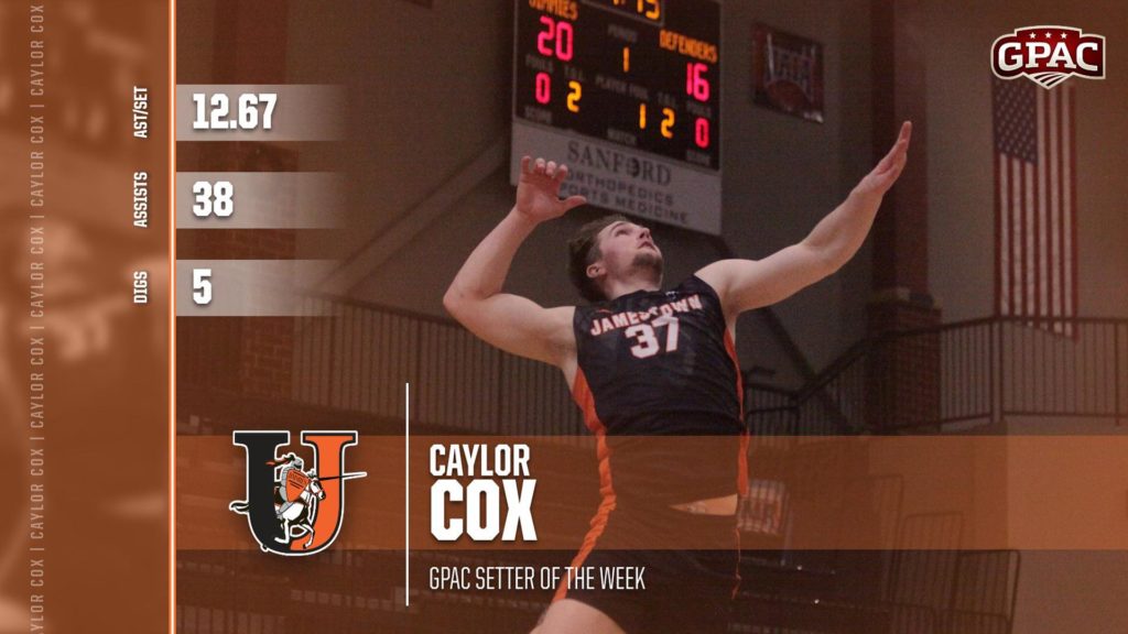 Caylor Cox Named GPAC Setter of the Week - Vimarsana News