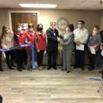 Ribbon Cutting: Center; President CHI Mercy Health Valley City Ryan Fowler and Becki Thompson president of Oakes Community Hospital.