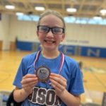 4th-grader-Chloee-Barnes: 4th Grader Chloee Barnes placed 10th in North Dakota for theelementary girls.