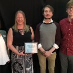 Handy Home & Hardware: L to R; Kay Vinje, Megan Zarbano, Joel Gortmaker and Casey Nelson of Handy Home & Hardware, Business of the Year Award.