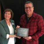 Scott Magnuson: L to R; Kay Vinje and Scott Magnuson Community Spirit Award.