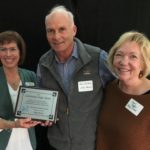 Tim and Carol: L to R; Kay Vinje, Tim & Carol Huber of Alley Beans, Community Image Award.