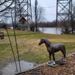 Backyard: In Valley City along the Sheyenne River.