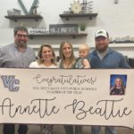 Annette and family: L to R; Curt & Annette Beattie, daughter Megan Anderson and son Beau Beattie.