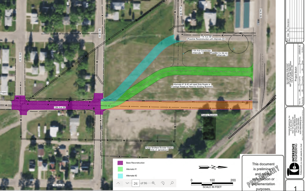 Jamestown Considering 12th Ave. SE Options - Vimarsana News