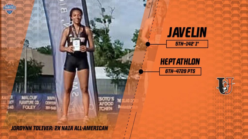 Jordynn Toliver: Two-Time NAIA All-American; Two New UJ Records - Vimarsana News